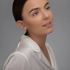 Aeon 925 Sterling Silver April Birthstone Stud Earrings