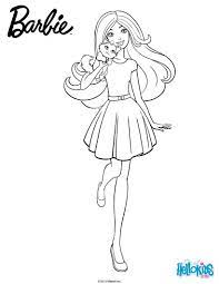 Print Page Barbie With Her Cuddly Kitty Barbie Drawing Barbie Coloring Pages Disney Coloring Pages Printables
