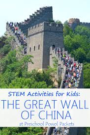 Stem Activities For Kids Great Wall Of China Challenge Ancient China Activities Stem Activities Around The World Theme