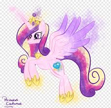 An amulet shaped like a heart, shining brightly like a crystal and fashioned with great care by an unknown being. My Little Pony Princess Cadance Princess Luna Winged Unicorn My Little Pony Purple Mammal Violet Png Pngwing