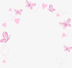 Painted Border Vector Butterfly Vector Hand Painted Butterfly Border Png And Vector With Transparent Background For Free Download Borda Para Convite Convite Jardim Das Borboletas Desenho De Laco