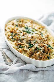 Serve the casserole with honey or pancake syrup warmed with orange rind and a splash of orange juice (add one teaspoon rind and two tablespoons juice per 1/2 cup syrup). Creamy Spinach And Potato Breakfast Casserole Recipe Pinch Of Yum