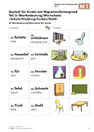 Wortschatz Schule Germany Language German Language