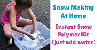 Snow Making At Home Instant Snow Polymer Kit Just Add Water