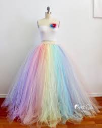 Pastel Rainbow Maxi Tulle Skirt Puffy Rainbow Tutu Alternative Wedding Skirt Plus Size Tulle Skirt Bridal Tulle Skirt Wholesale Diy Tulle Skirt Rainbow Wedding Dress Rainbow Dress