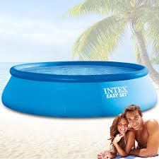 Intex 549x132 Schwimmbecken Swimming Pool Schwimmbad Quick Up Swimmingpool Easy Ebay