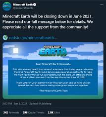 Established on pmc •2 months ago. Minecraft Earth Is Shutting Down Mcbedrock Com