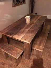 There you have it friends! Reclaimed Scaffold Board Table And Benches Table And Bench Set Table Rustic Dining Table