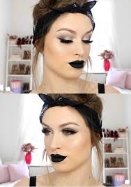 black cat eye makeup tutorial