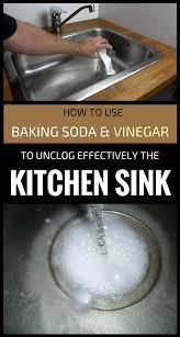 unclog sink drain, clean kitchen sink