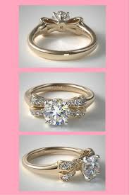 If Hello Kitty Had An Engagement Ring James Allen Gold Pave Bow Engagement Ring Also In Rose Gol Wedding Ring Sets Pave Engagement Ring Bow Engagement Ring