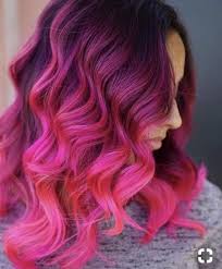 Hot Pink Magenta Clip In Hair Extensions Magenta Hair Pink Clip In Extensions Human Hair Ombre Ha Magenta Hair Magenta Hair Colors Hair Styles