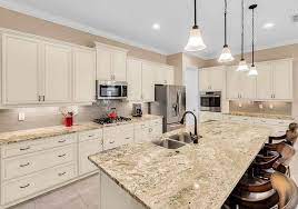Off white kitchen cabinets is an excellent choice to pick when you love a white color to dominate your cooking area, but at the same time, you don't want it to look too bright. Beige Kitchen Ideas Cabinets Countertops Backsplash Designing Idea