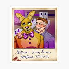 He uses springtrap in order to make others quit, so he can have more hours. Springbonnie Stickers Redbubble