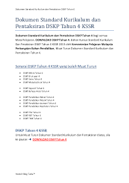 Perkongsian dskp pendidikan jasmani tahun 4. Pdf Dksp Tahun 4 Kssr Hootoh Tudia Academia Edu
