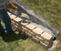 Also make sure the base block is at least one inch below the surface to ensure the gravel base won't. Interlocking Retaining Wall Better Homes Gardens