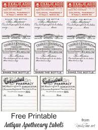 No.room date drug addedtime by date time flow rate drug amount. Antique Graphics Wednesday Vintage Pharmacy Labels Knick Of Time