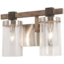 For safety reasons, make sure that the ip category for the. Minka Lavery Bridlewood 2 Light Stone Grey With Brushed Nickel Bath Light With Clear Seedy Glass 4632 106 The Home Depot