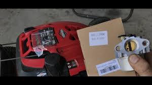 This process should be completed at least once. Troy Bilt Lawnmower Carb Replacement With A Chinese Carburetor Youtube