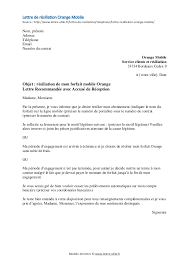 Composé de juristes, il répond aux questions. Resiliation Orange Mobile Modele De Lettre Gratuit