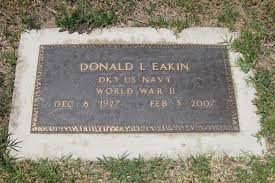 Donald Lee "Don" Eakin (Deceased), Claremont, CA California