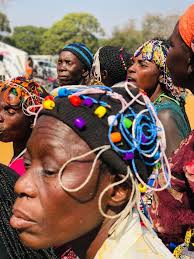 Our mothers understood the assignment. 😍 Show us your beads and they took  us back the memory lane, showing the youngsters how the beads are worn.  Next year, any Luvale, Chokwe, Mbunda