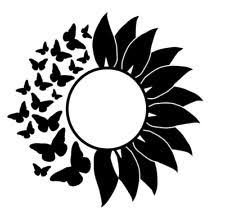 Butterfly Sunflower Vinyl Decal Sticker For Home Cup Mug Glass Wall Decor Choice Cricut Projects Vinyl Cricut Vinyl Diy Cricut