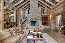 Center your living room or den around coastal farmhouse charm with this coffee table. Cabin Style Luxury Custom Home Rustic Living Room Other By Shane Collins Construction Inc Houzz