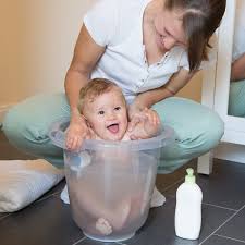 Shnuggle baby bath with bum bump support and cosy foam back rest. Tummy Tub Bath Bucket Tummy Tub Grey Amazon De Spielzeug