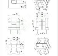 Bobbins | 2+2 Pins UU10.5 Transformer Bobbin For Ferrite ...