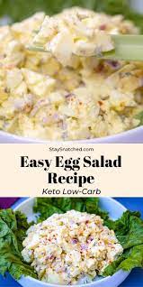 Easy Keto Low Carb Egg Salad In 2020 Egg Salad Recipe Easy Easy Salad Recipes Best Egg Salad Recipe