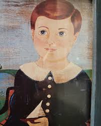 Set of Two Folk Art Prints Framed From the Shell River Collection of  American Folk Art, Birmingham, Alabama