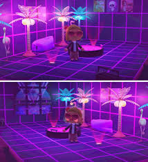 My Attempt At A Vaporwave Aesthetic Hangout Animalcrossing Animal Crossing New Animal Crossing Vaporwave Aesthetic