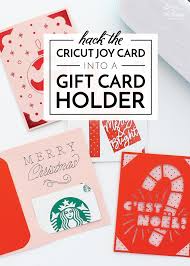 Hack Any Cricut Joy Card Into A Gift Card Holder Joy Cards Gift Card Holder Gift Card Template