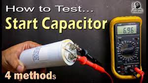 A capacitor on any appliance such as a refrigerator run start, washing machine motor, or microwave oven, can hold a lethal electrical charge. How To Test Motor Start And Motor Run Ac Capacitor Of Ac Fan And Compressor Youtube