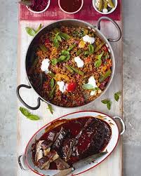 Glazed Pork Fillet Cajun Style Pepper Rice Bbq Sauce Pork Fillet Recipes Jamie S 15 Minute Meals Pork Fillet