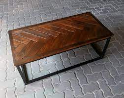 The cheapest type of wood and no additional options were chosen. Herringbone Coffee Table Industrial Style Coffee Table Wood Coffee Table Rustic Coffee Table Wood