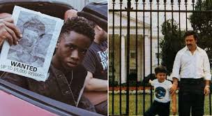 Pablo escobar von juan pablo escobar bei thalia entdecken People React To Picture Of Tay K Holding His Wanted Photo Being Compared To Picture Of Pablo Escobar In Front Of White House Jordanthrilla