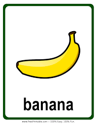 Customize Your Free Printable Banana Flash Card Printable Flash Cards Flashcards Flash Cards Free