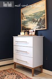7 Mid Century Modern Ikea Dresser Makeovers Ikea Furniture Makeover Mid Century Dresser First Apartment Decorating