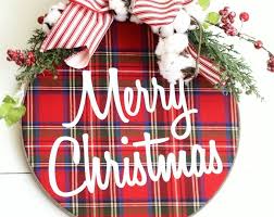 Christmas Wreath Farmhouse Christmas Decor Buffalo Plaid Wreath Door Hanger Wall Decor Christmas Ornament Con Imagenes Guirnaldas De Navidad Puerta De Navidad Navidad Rustica