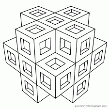 Optical illusion printable coloring pages are a fun way for kids of all ages to develop creativity, focus, motor skills and color recognition. 3d Coloring Pages Coloring Pages Printable 3d Geometric Coloring Geometric Coloring Pages Geometric Patterns Coloring Pattern Coloring Pages