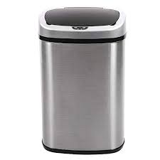 Best bang for the buck! Bestoffice Trash Can Kitchen Trash Can Bathroom Tall Auto 13 Gallon Stainless Steel Garbage Can Metal Trash Bin With Li Garbage Can Trash Can Kitchen Trash Can