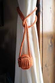 Terracotta Curtain Tiebacks Nautical Decor Nautical Gift Cotton Rope Tiebacks This Is For A Pair Nautical Decor Curtain Tie Backs Tieback