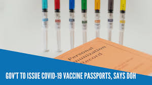 Covid or vaccination passports can be used domestically and for international travel. Gov T To Issue Covid 19 Vaccine Passports Doh Inquirer News
