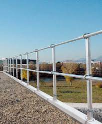 Folding safety rail system maintain building aesthetics with cantilevered and foldable guardrail. Folding Guardrail Versirail Msa Aluminum For Metal Roofs