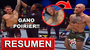 El evento comenzará desde las 18:30 horas. Resumen De La Pelea Conor Mcgregor Vs Poirier Resumen Mcgregor Vs Poirier Ufc 257 Youtube