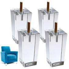 10% coupon applied at checkout save 10% with coupon. 4x Glass Furniture Legs Replacement Acrylic Sofa Legs For Couch Chair Ottoman Armchair Diy Project 5 16 Bolt 4 Inch Buy Online In China At China Desertcart Com Productid 61857704