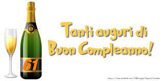 Buon Compleanno 61 Anni Torta Messaggiauguricartoline Com Auguri Di Compleanno Divertenti Buon Compleanno Auguri Di Buon Compleanno