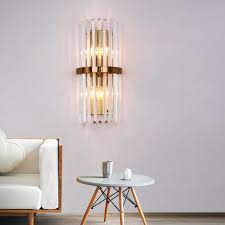 Living room crystal wall lights. Crystal Wall Sconce Wall Lamp Lighting Fixture Sofary Lighting